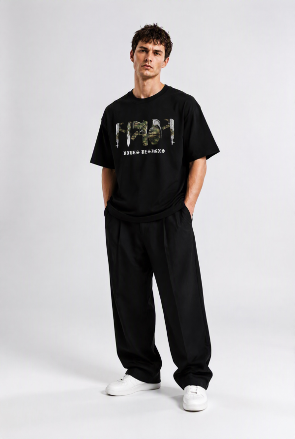 ak negra 2 CAMISETA ARMS 250 GSM